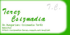 terez csizmadia business card