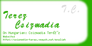 terez csizmadia business card